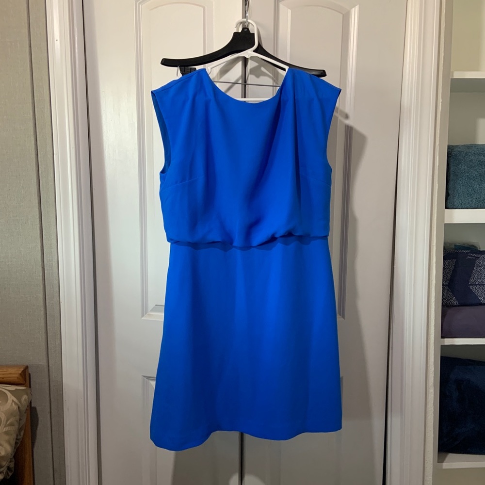 Blue dress Drape Back 10P Banana Republic